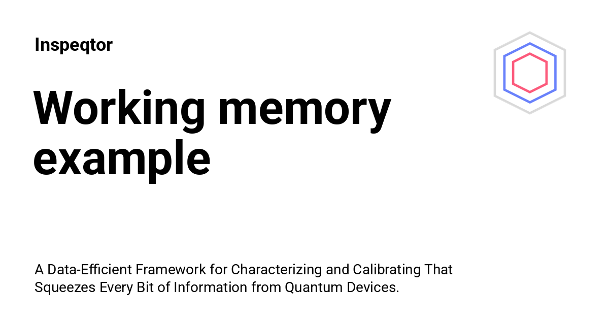 Working memory example - Inspeqtor
